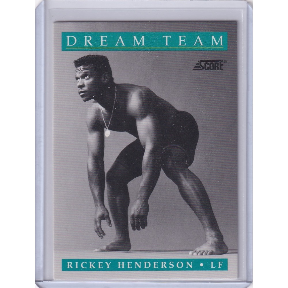 1991 Score Dream Team Rickey Henderson #890 Oakland Athletics Baseball Card